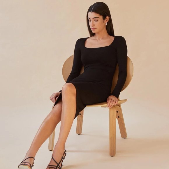 くろえり Squareneck Pencil Dress KAREN MILLEN Square Neck Pencil